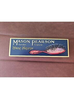 Mason Pearson Pocket Bristle & Nylon Hair Brush BN4 Dark Ruby